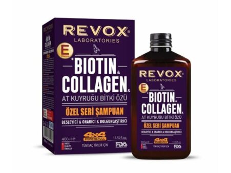REVOX Ponytail Biotin Collagen Shampoo, 400 ml