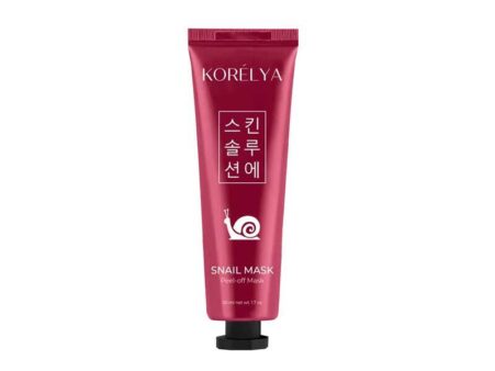 KORÉLYA Snail Peel-Off Face Mask – Collagen-Infused, Fragrance-Free, Pore Tightening, Anti-Aging Gel for All Skin Types – 50 ml